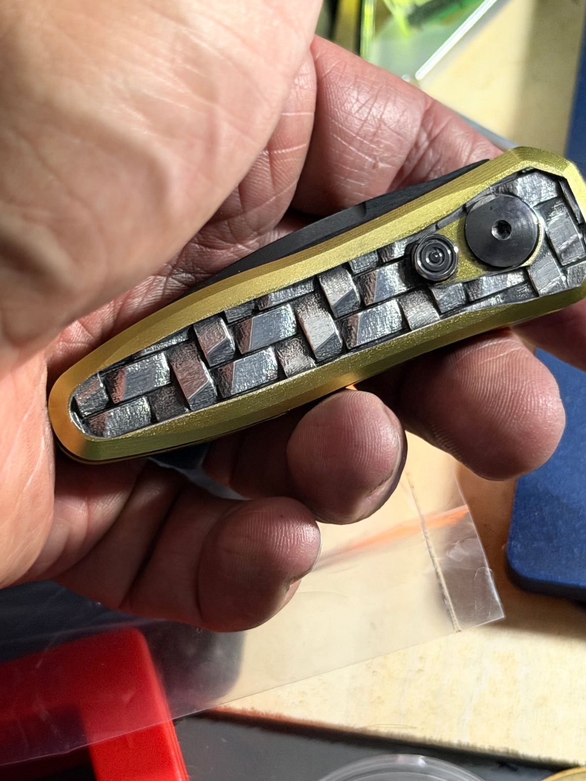 Nugget Knife. Customz made (Gold Color)