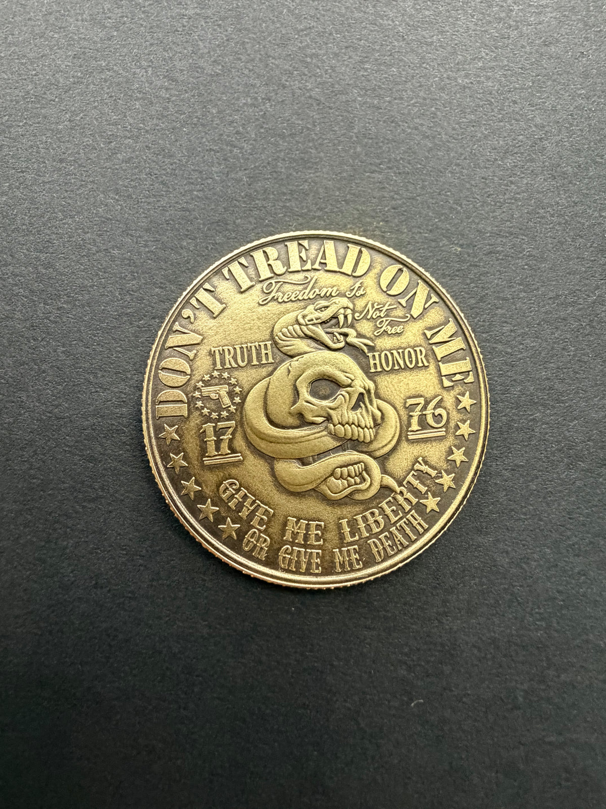 Don’t Tread on me Brass Coin