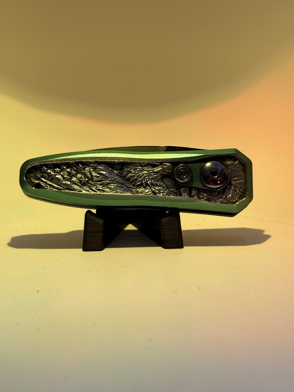 American Eagle Knife-Customz made (Green Color)
