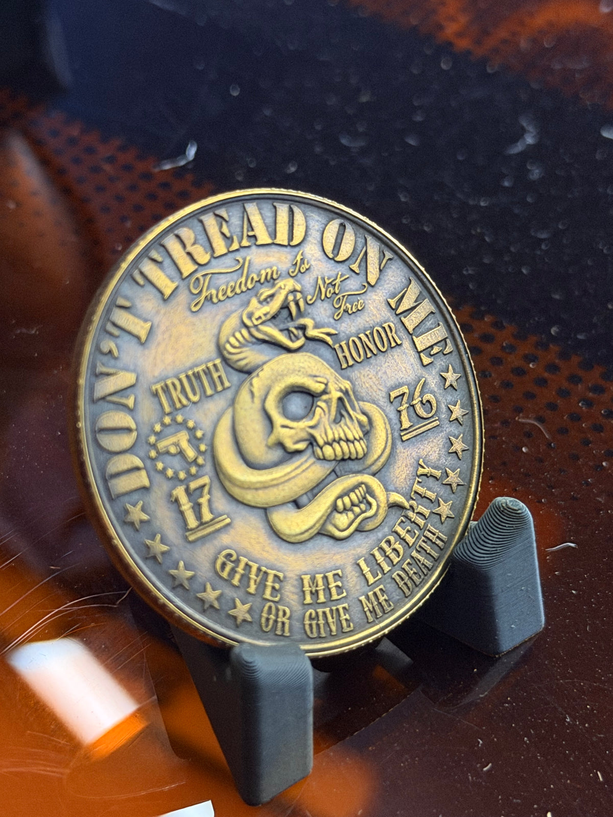 Don’t Tread on me Brass Coin