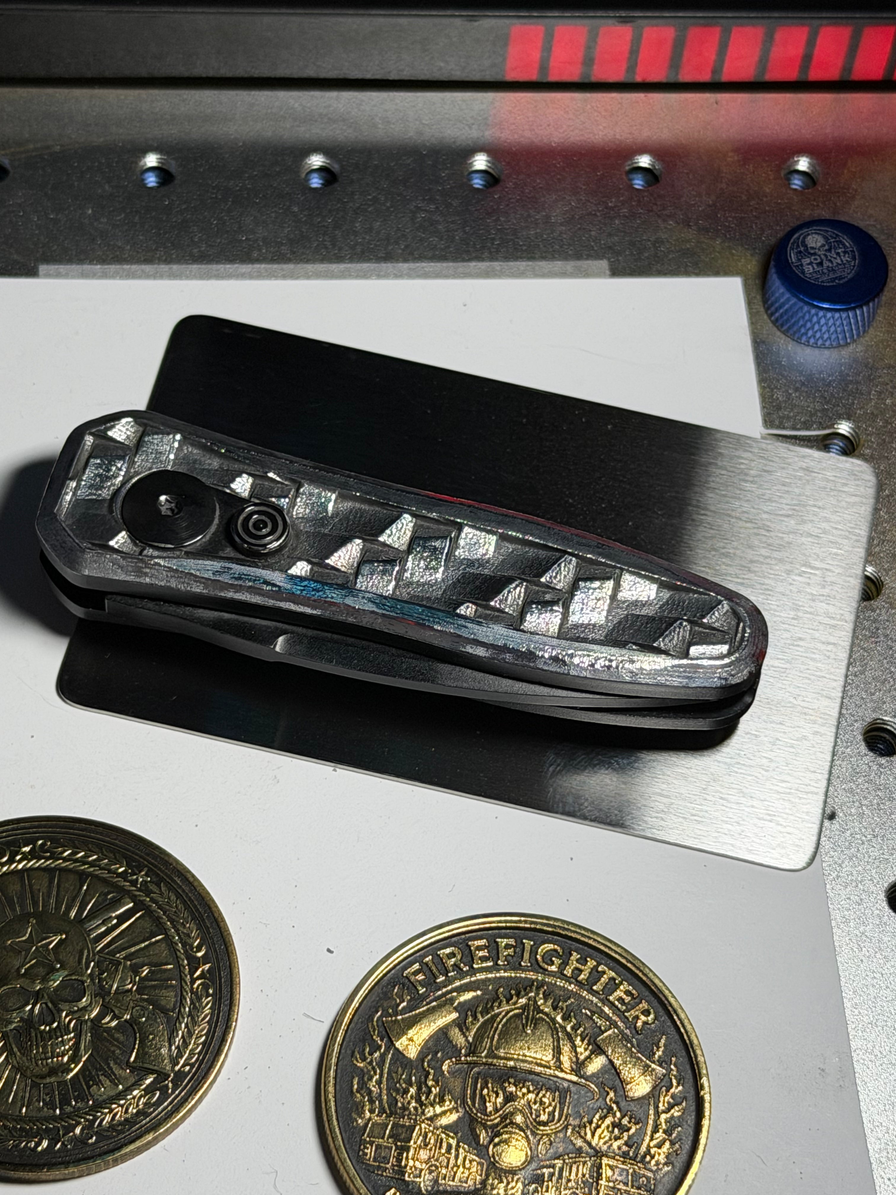 Nugget Knife. Customz made (Silver Color)