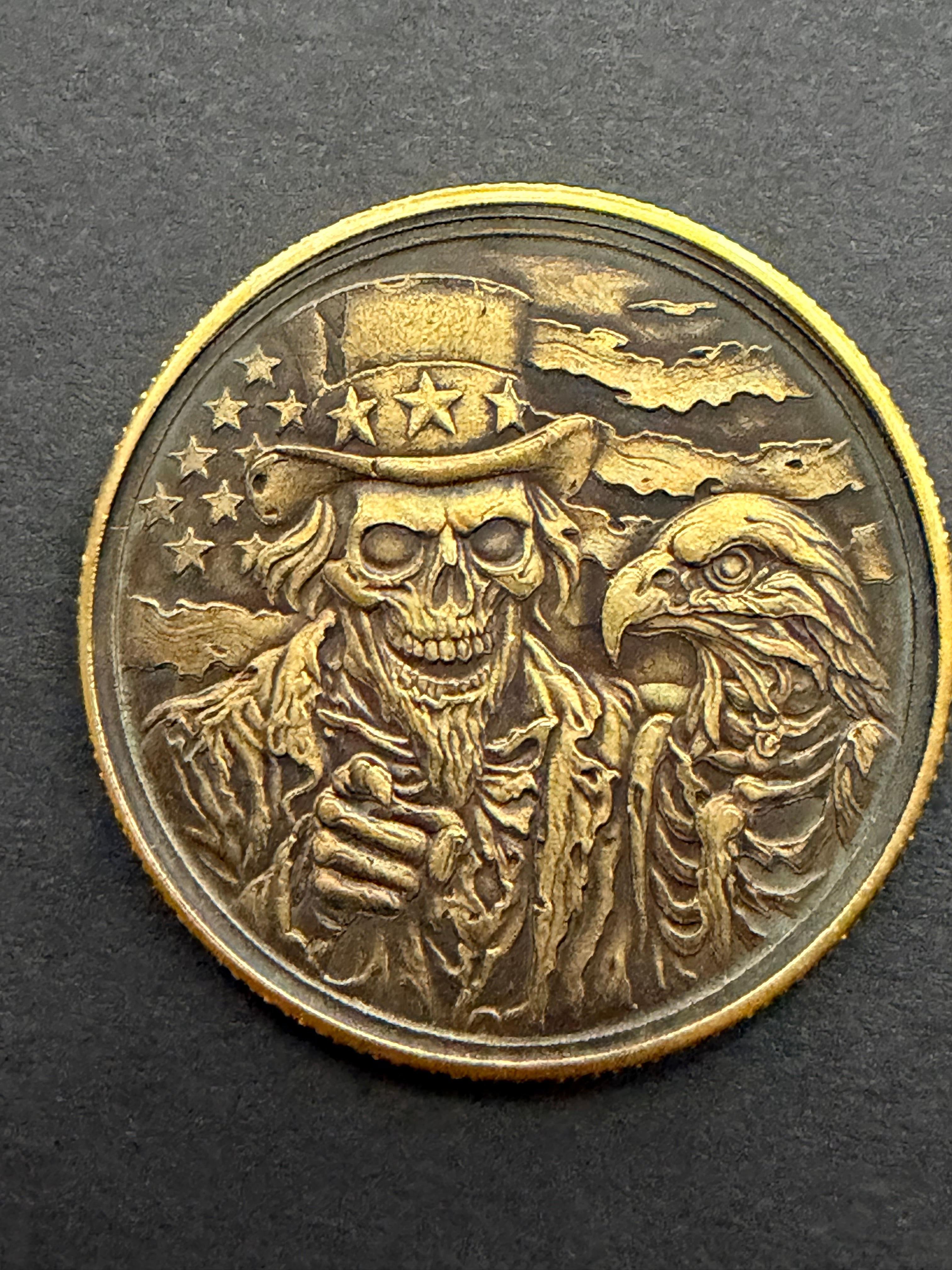 Uncle Sam Brass Coin
